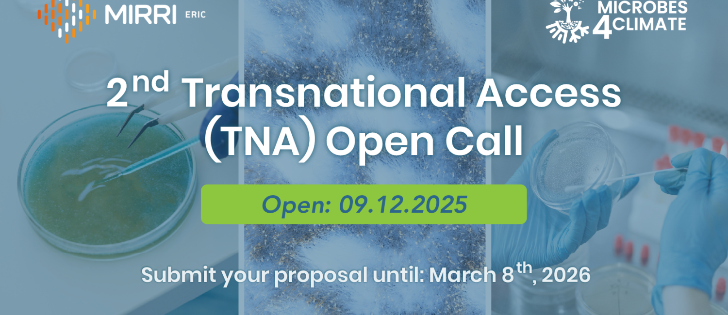 MICROBES-4-CLIMATE launches the 2nd Transnational Access (TNA) Call