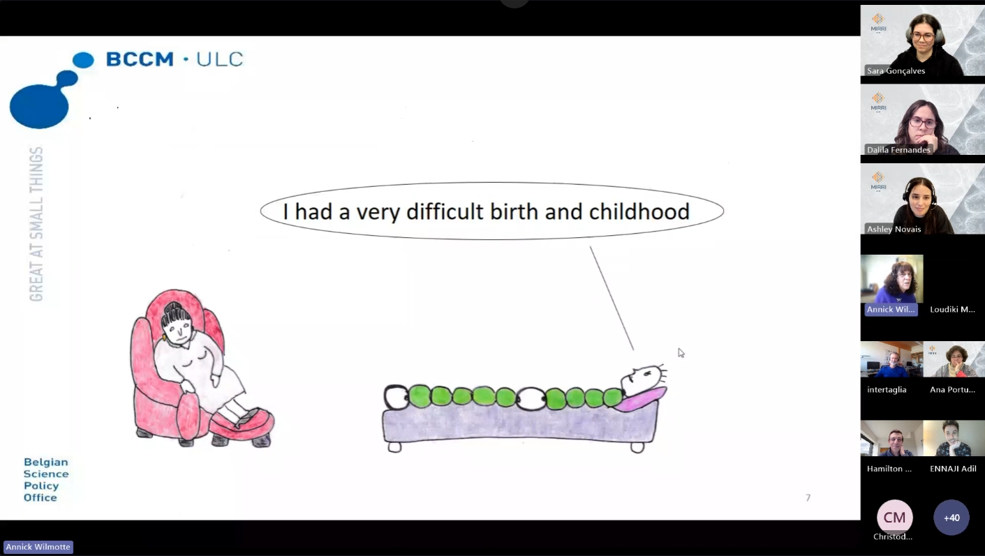 Screenshot of the MIRRI-ERIC Voices Episode 1
